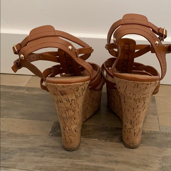 Wedge Cork Sandal Heels - Picture 3 of 5
